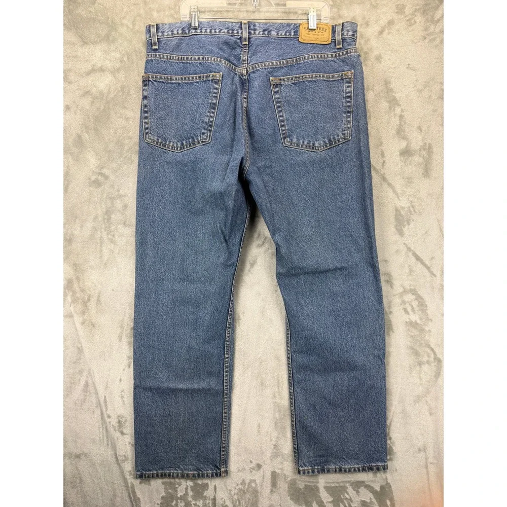 Signature by Levi Strauss & Co Mens Regular Fit Blue Jeans W40 L32 Medium Wash